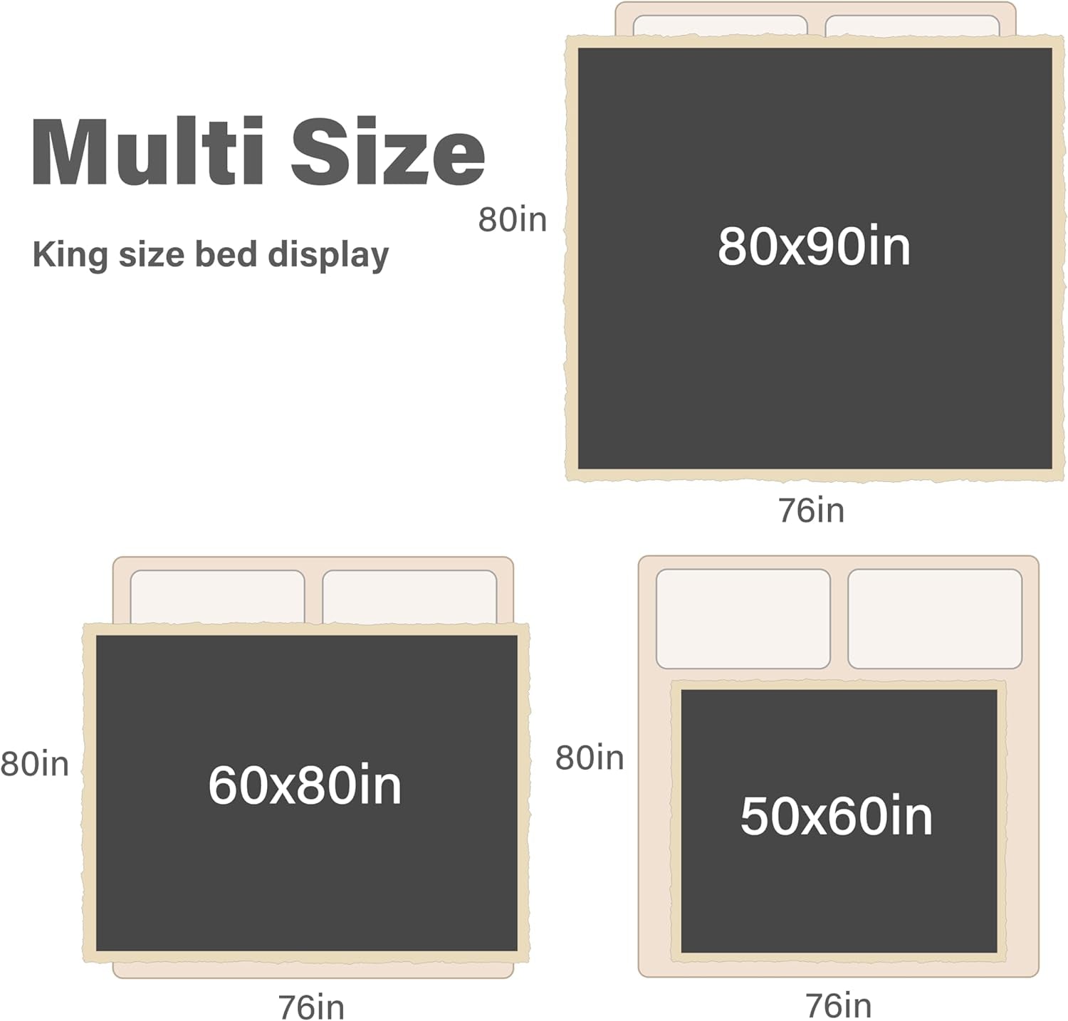 Waterproof Bed Blanket, Washable Leakproof Bed Cover, Reversible Protector Blanket for Couch Sofa, Stain Proof Blanket Pad for Adults, 80X60 Inches, Brown