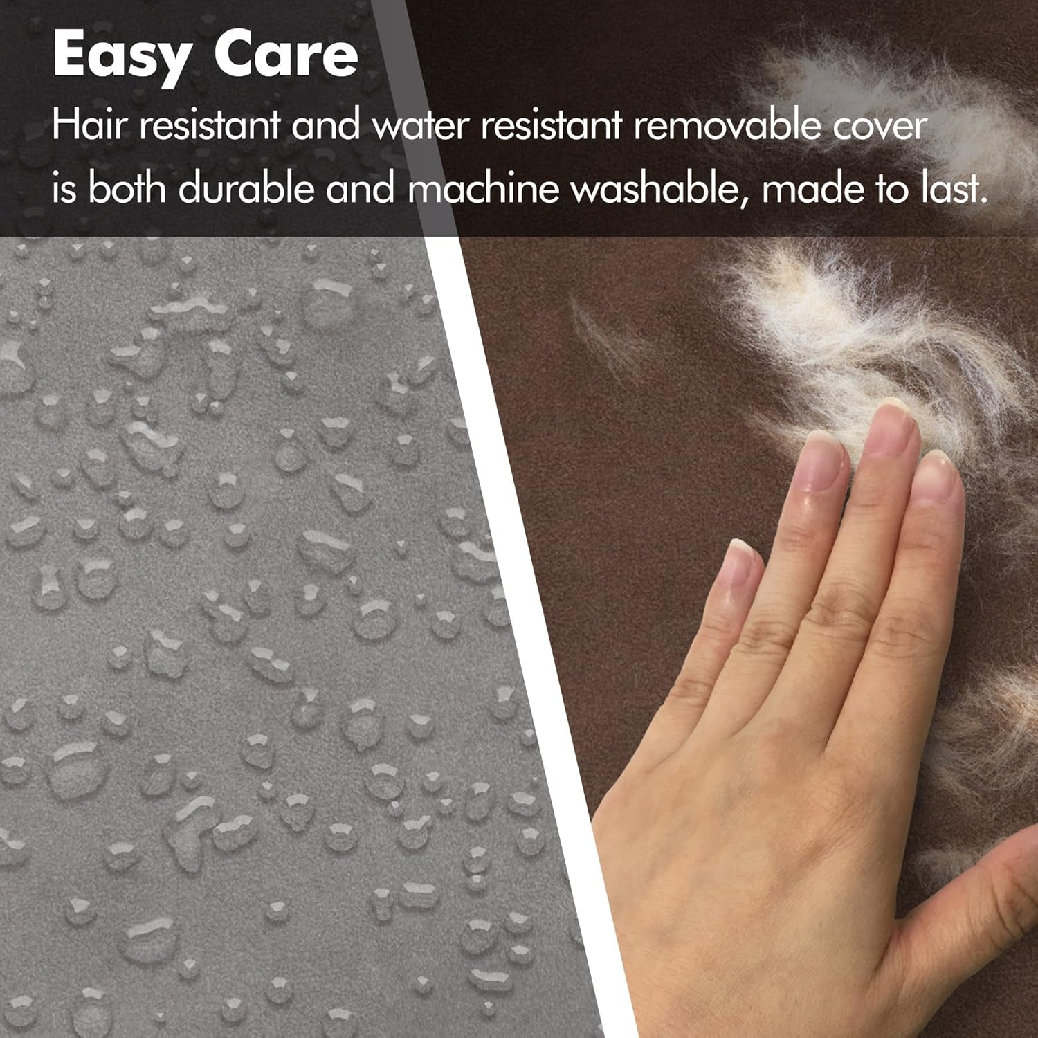 X-Large Dog Bed, Orthopedic Dog Sofa Memory Foam Mattress, Calming Dog Couch Bed, Wall Rim Pillow, Water Resistant Liner, Washable Cover, Non-Slip Bottom, Chester, X-Large Cocoa Brown