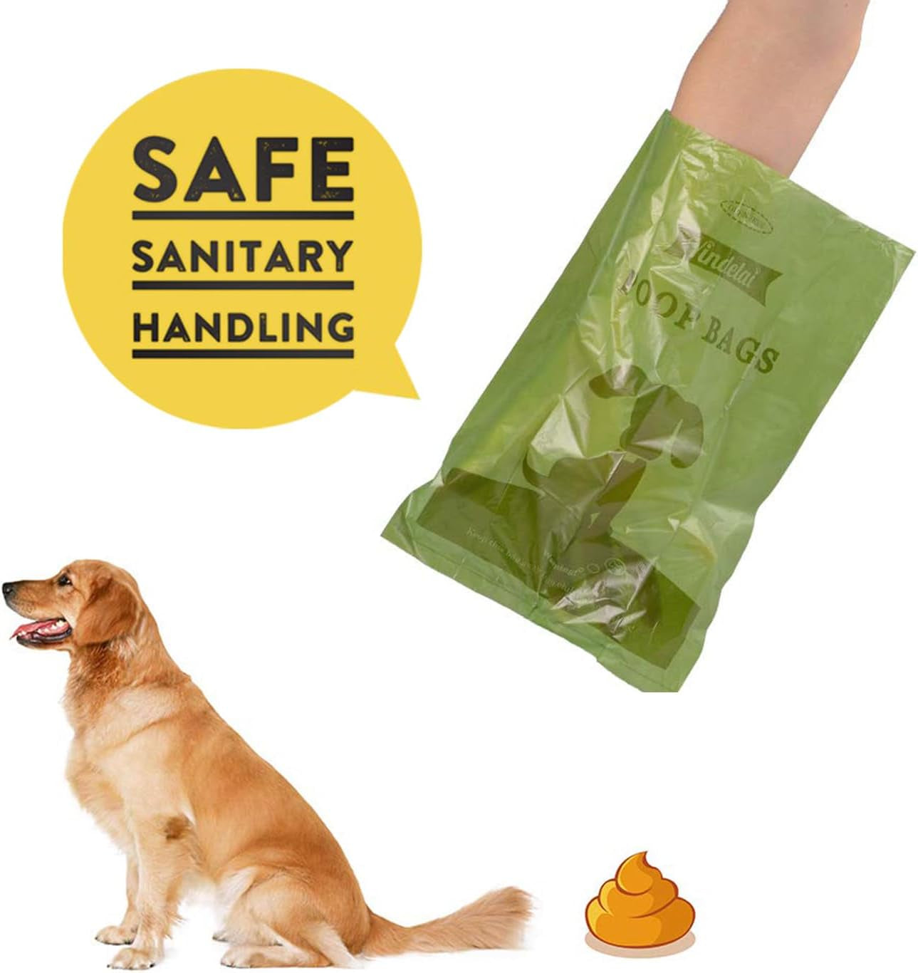 Dog Poop Bag Biodegradable Scented: Leak Proof Dog Waste Bags with 1 Dispenser, 18 Rolls Refills Poop Bags -450 Counts